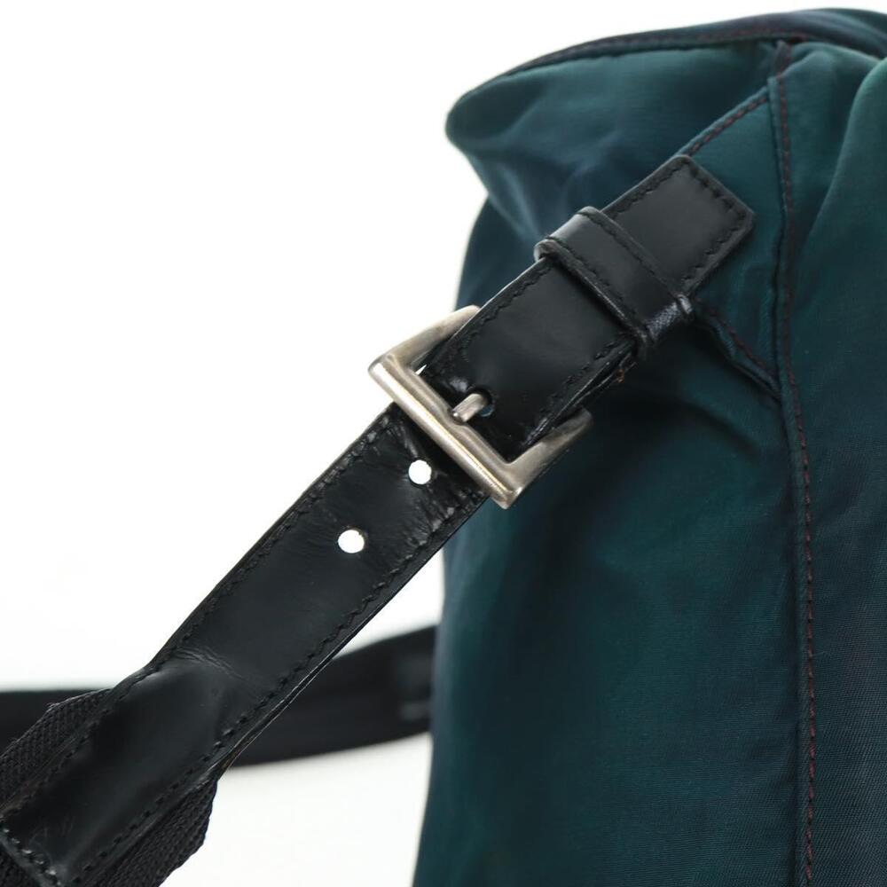 PRADA Backpack Nylon Green Silver Auth 161433 - Picture 10 of 16
